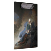 レミヤはエルサレムの秋で嘆き悲しむ,レンブラント クリップボード (右)