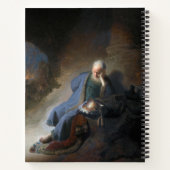 レミヤはエルサレムの秋で嘆き悲しむ，レンブラント ノートブック (裏面)