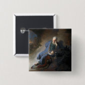 レミヤはエルサレムの秋で嘆き悲しむ，レンブラント 缶バッジ (正面&裏面)