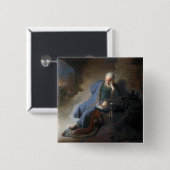 レミヤはエルサレムの秋で嘆き悲しむ,レンブラント 缶バッジ (正面&裏面)