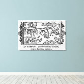 レミングの移動 キャンバスプリント (インサイチュ (ウッドフロア))