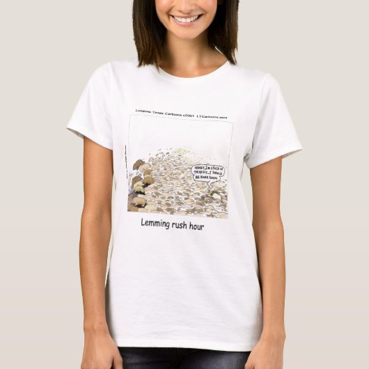レミングラッシュアワー面白グッズ Tシャツ (正面)