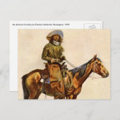 レミントンによるアリゾナのカウボーイ、ヴィンテージ西部劇 ポストカード (正面/裏面)