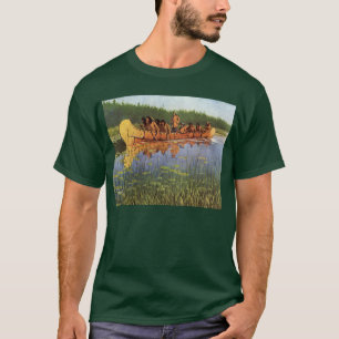 レミントンによる偉大な探検家たち、ビンテージパイオニア Tシャツ