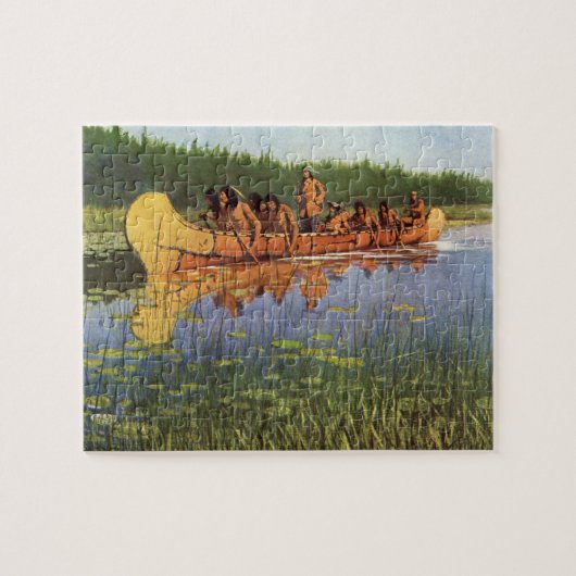 レミントンによる偉大な探検家たち、ヴィンテージの開拓者たち ジグソーパズル (横)