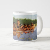 レミントンによる偉大な探検家たち、ヴィンテージの開拓者たち ジャンボコーヒーマグカップ (正面右)