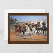 レミントンによる材木用のダッシュ ポストカード (正面/裏面)