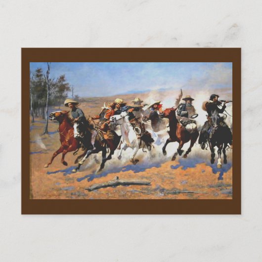 レミントンによる材木用のダッシュ ポストカード (正面)