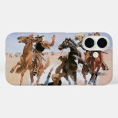 レミントンによる「仲間を助けるカウボーイ」 Case-Mate iPhoneケース (裏面 (横))