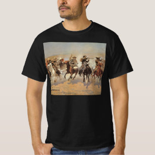 レミントンによる「木材への疾走」 Vintage Cowboys Tシャツ