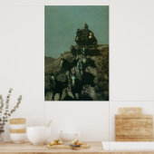 レミントンのプレーンズの古い駅馬車（1901年） ポスター (キッチン)