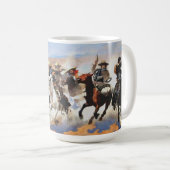 レミントンの「木材への疾走」 コーヒーマグカップ (正面右)