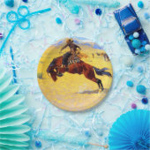 レミントン旧西馬とカウボーイ ペーパープレート (パーティー)