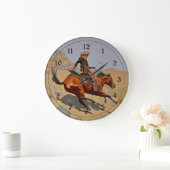 レミントン:カウボーイだ ラージ壁時計 (ホーム)