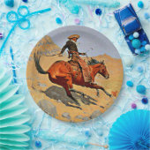 レミントン-カウボーイ、有名絵画な店 ペーパープレート (パーティー)