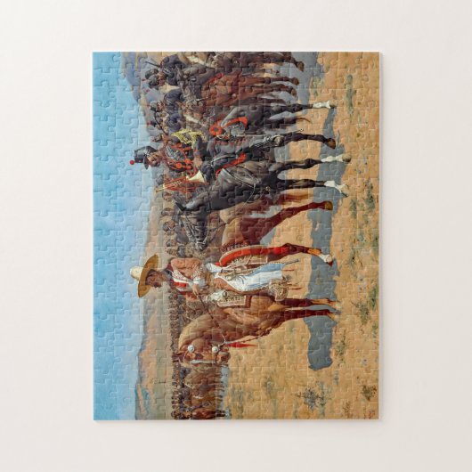 レミントン・ザ・メキシ専攻のコ絵画シコ ジグソーパズル (縦)