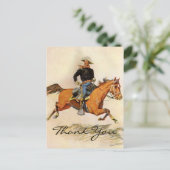 レミントンA騎兵将校 ポストカード (スタンド正面)