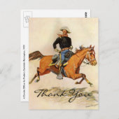 レミントンA騎兵将校 ポストカード (正面/裏面)