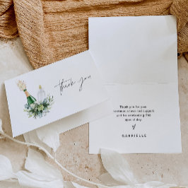 レミーポピンボトルベビーシャワー サンキューカード