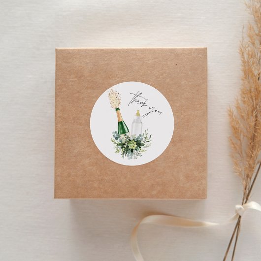 レミー ポッピン ボトル ベイビー シャワー フェイバー ラウンドシール