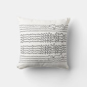 レムの睡眠の波の枕 クッション (正面)