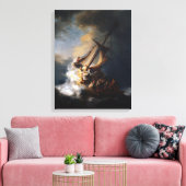 レムバン・リジンによるガリラヤ海の嵐 キャンバスプリント (インサイチュ (リビング))