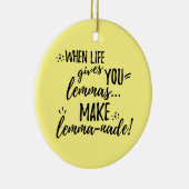 レムマ（レモネード）数学言語学ユーモア セラミックオーナメント (右)