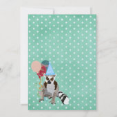 レムールの誕生日スター招待状 招待状 (裏面)