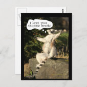 レムールは多くの父の日おもしろいあなたを愛する ポストカード (正面/裏面)