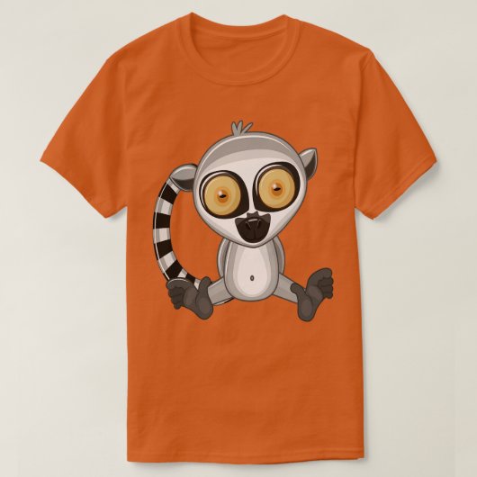 レムールキュートかわいい漫画2 Tシャツ (デザイン正面)
