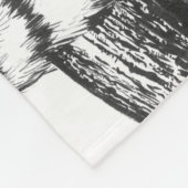 レムールスケッチ フリースブランケット (角)