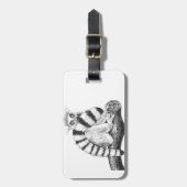 レムールスケッチ ラゲッジタグ (正面縦)