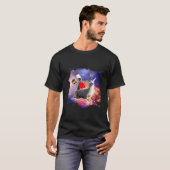 レムールライディングラマユニコーン食べ物ケーキ Tシャツ (正面フル)