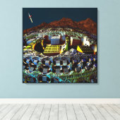 レム駅 キャンバスプリント (インサイチュ (ウッドフロア))