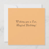 レメディお洒落ア誕生日カード (裏面)