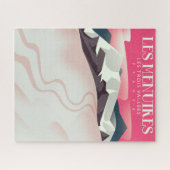 レメニュアイレス、レトロワヴァレ、フランスヴィンテージスキー ジグソーパズル (横)