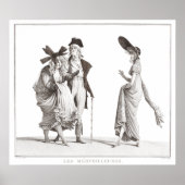 レメルヴェリーズアンティークフランスのファッションプリント ポスター (正面)