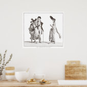 レメルヴェリーズアンティークフランスのファッションプリント ポスター (キッチン)