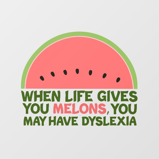 レモおもしろいンの失読症のジョーク・メロンズ ウィンドウサイン (シート)