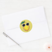 レモおもしろいンサングラス ラウンドシール (封筒)