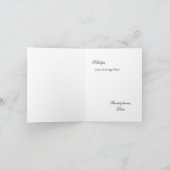 レモおもしろいン・マルティーニが私の花嫁のカードになる 招待状 (内部)