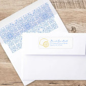 レモお洒落ンシック地中海のシトラス結婚ズ ラベル