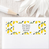 レモかわいらしンのパタパーソナライズされたーン ラベル (インサイチュ)