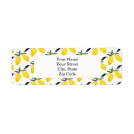 レモかわいらしンのパタパーソナライズされたーン ラベル
