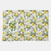 レモかわいらしンツリーの水彩 キッチンタオル (横)