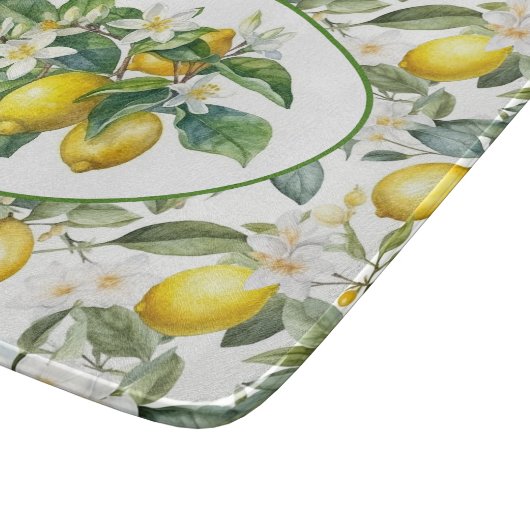 レモかわいらしンツリーウォーターカラーアートカッティングボード カッティングボード (角)