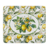 レモかわいらしンツリーウォーターカラーアートカッティングボード カッティングボード (正面)