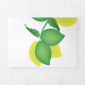 レモはっきりしたンリモンシ結婚ロ 三つ折り招待状 (カバー)