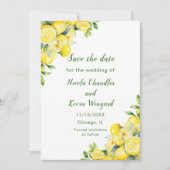 レモイタリアンンの緑のフレ結婚ーム セーブザデート (正面)