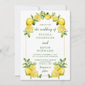 レモイタリアンンの緑のフレ結婚ーム 招待状 (正面)